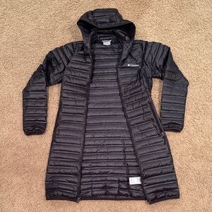 Columbia Women's Long Black Puffer Coat